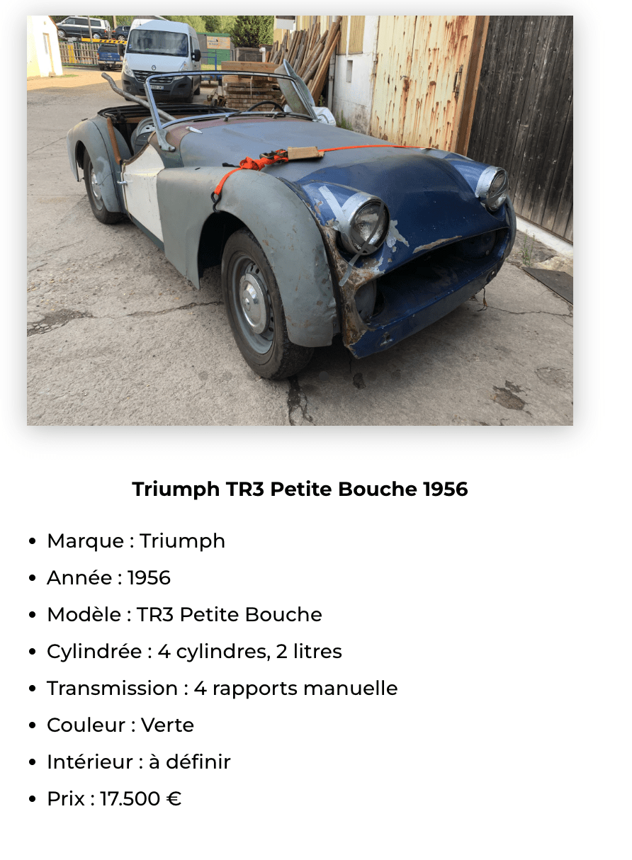 Triumph TR3 petite bouche